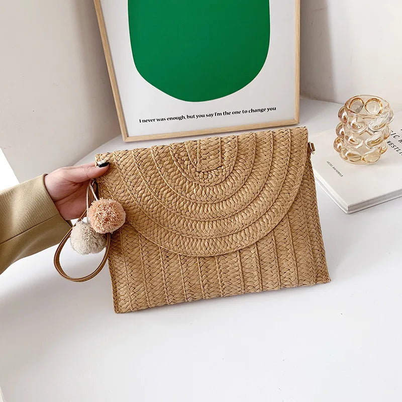 Pochette sac bandoulière Beige / 28 x 21 cm-Marron A / 28 x 21 cm-Marron B / 28 x 21 cm-ShopGET® 