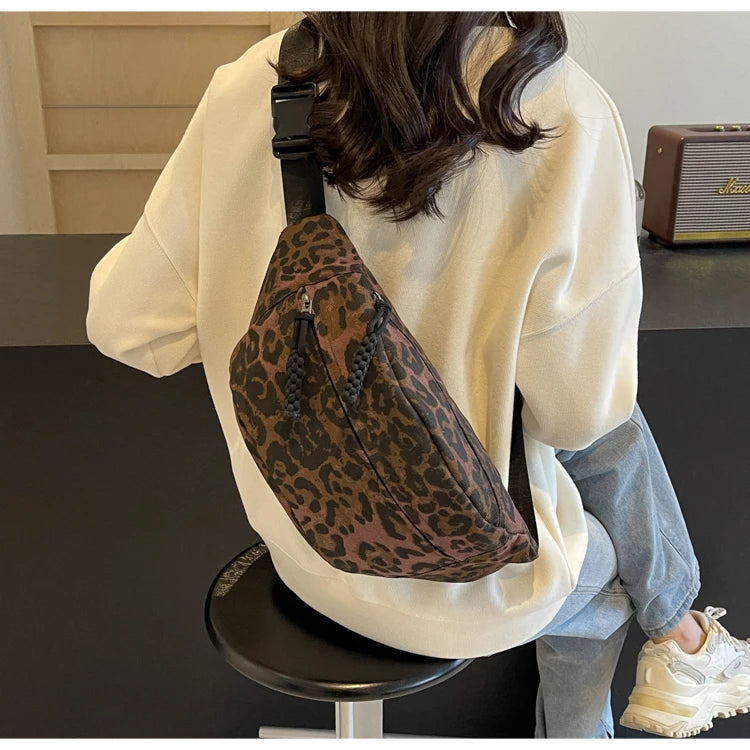 Sac banane bandoulière léopard