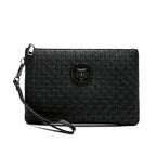 Pochette homme tigre en cuir Noir / 18cm x 23cm x 3cm-Noir / 15cm x 23cm x 3cm-ShopGET® 