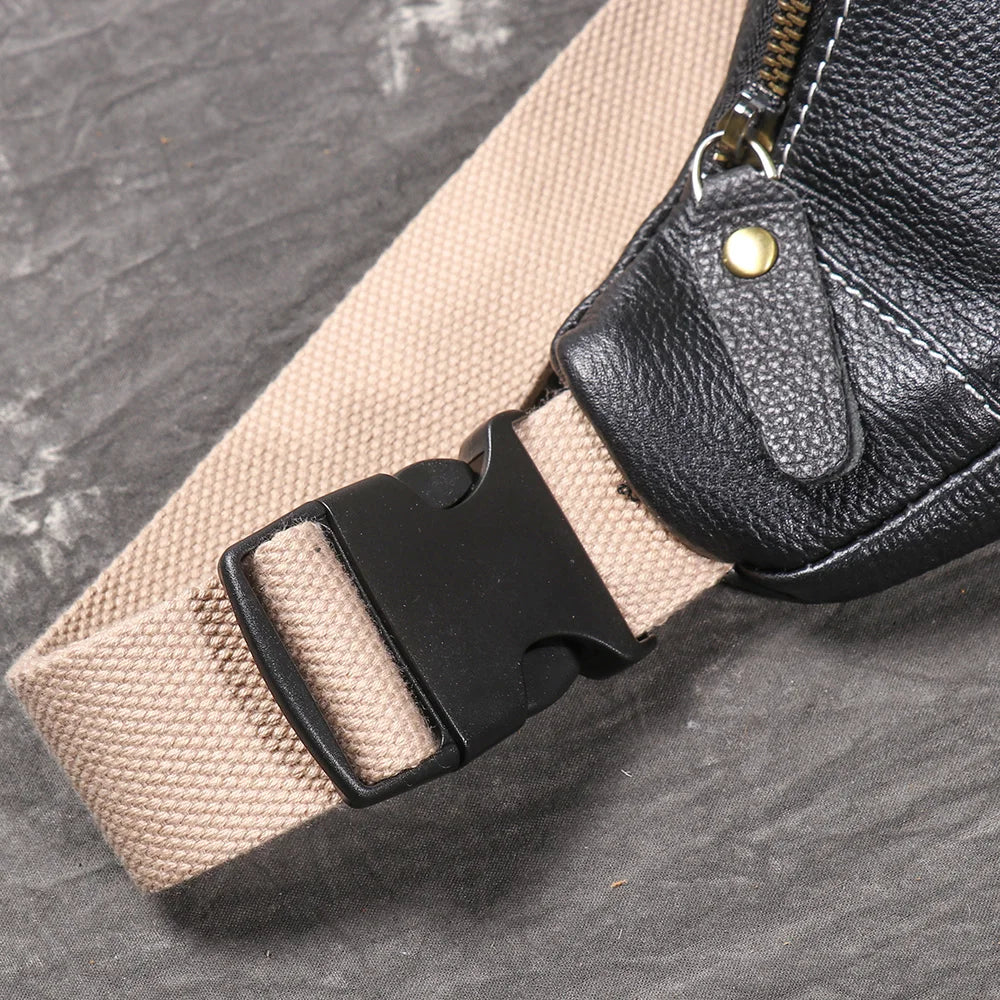 Sac banane étanche en cuir pour homme - ShopGET®