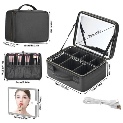 Trousse maquillage avec miroir - ShopGET®