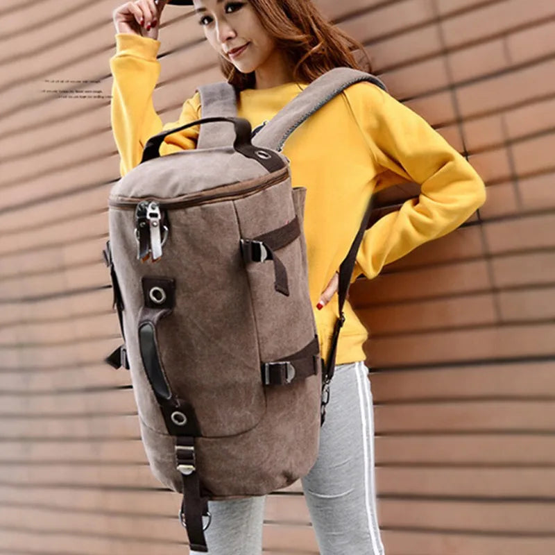 Sac polochon sport de randonnée Marron-Vert-Kaki-Bleu-Noir-ShopGET® 