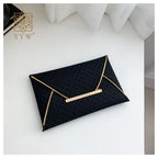Pochette femme de luxe pas cher en cuir Noir / 28.5 x 10 x 17.5cm-Blanc / 28.5 x 10 x 17.5cm-off Blanc / 28.5 x 10 x 17.5cm-Marron / 28.5 x 10 x 17.5cm-ShopGET® 