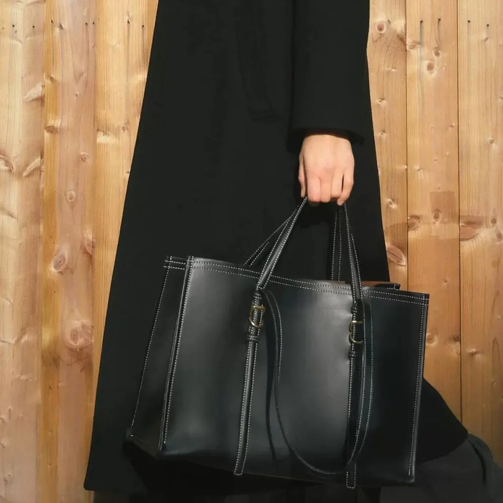 Cabas sac en cuir OFFERTE / Noir / 39x17x28.5cm-OFFERTE / Marron / 39x17x28.5cm-ShopGET® 