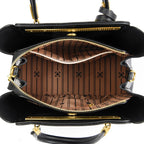 Sac cabas en cuir noir Rouge-Noir-Beige-Kaki-ShopGET® 