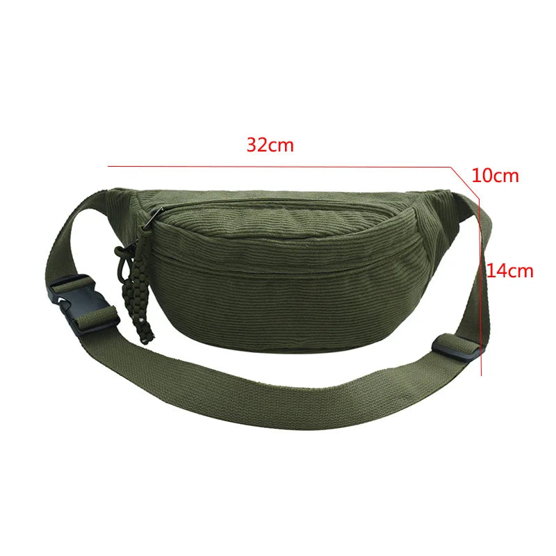 Sac banane velours femme tendance