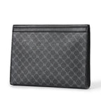 Pochette homme vintage cuir simple Noir / 26 x 5 x 19cm-ShopGET® 