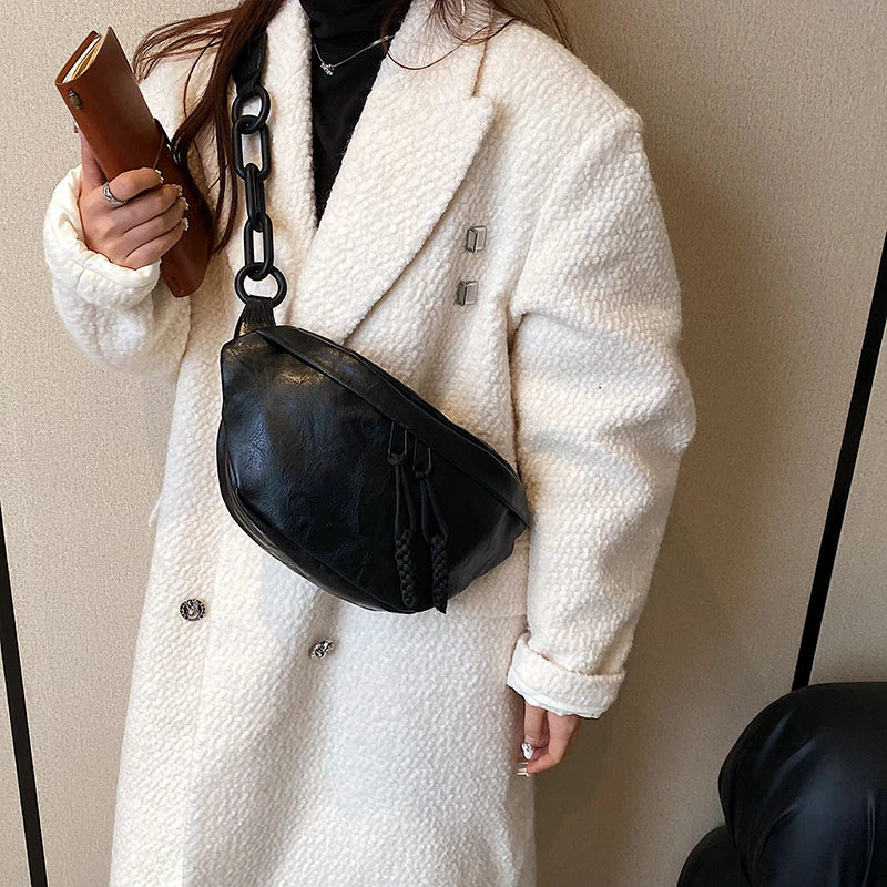 Patron sac banane en cuir pour femme