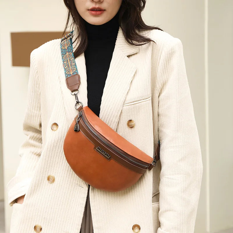 Sac banane femme cuir brillant - ShopGET®