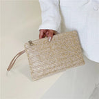 Pochette tissu femme Blanc-Kaki-ShopGET® 