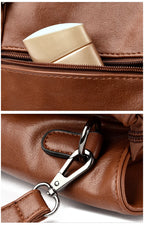 Sac cabas en cuir à bandoulière pour femme Jaune-Bleu-Wine Rouge-Noir-Pourpre-Gris-ShopGET® 