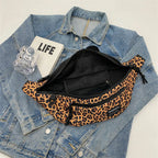 Sac banane léopard anti-vol en toile