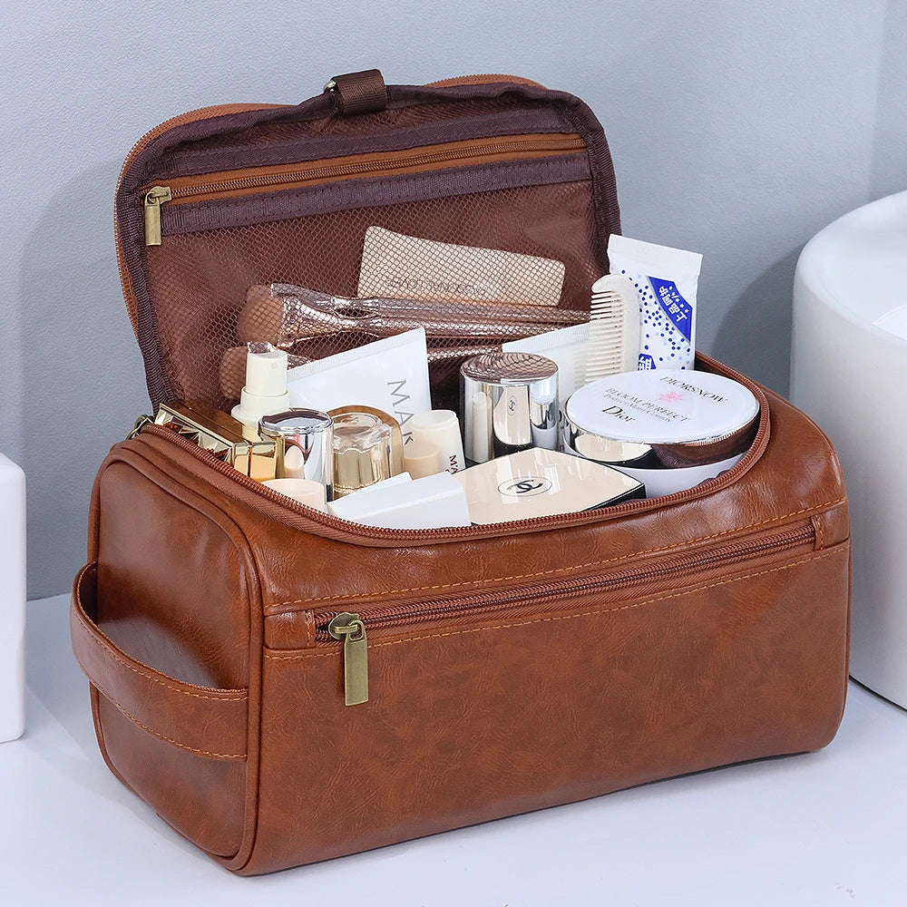Trousse de toilette homme cuir vintage - ShopGET®