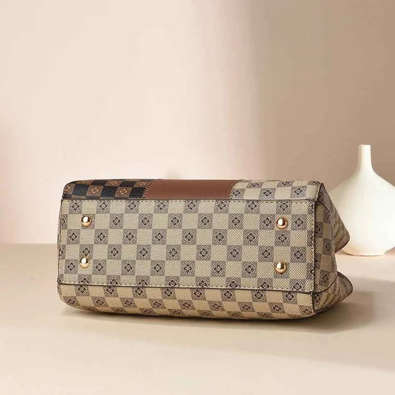 Sac cabas femme luxe Noir-Marron-Jaune-Burgundy-ShopGET® 