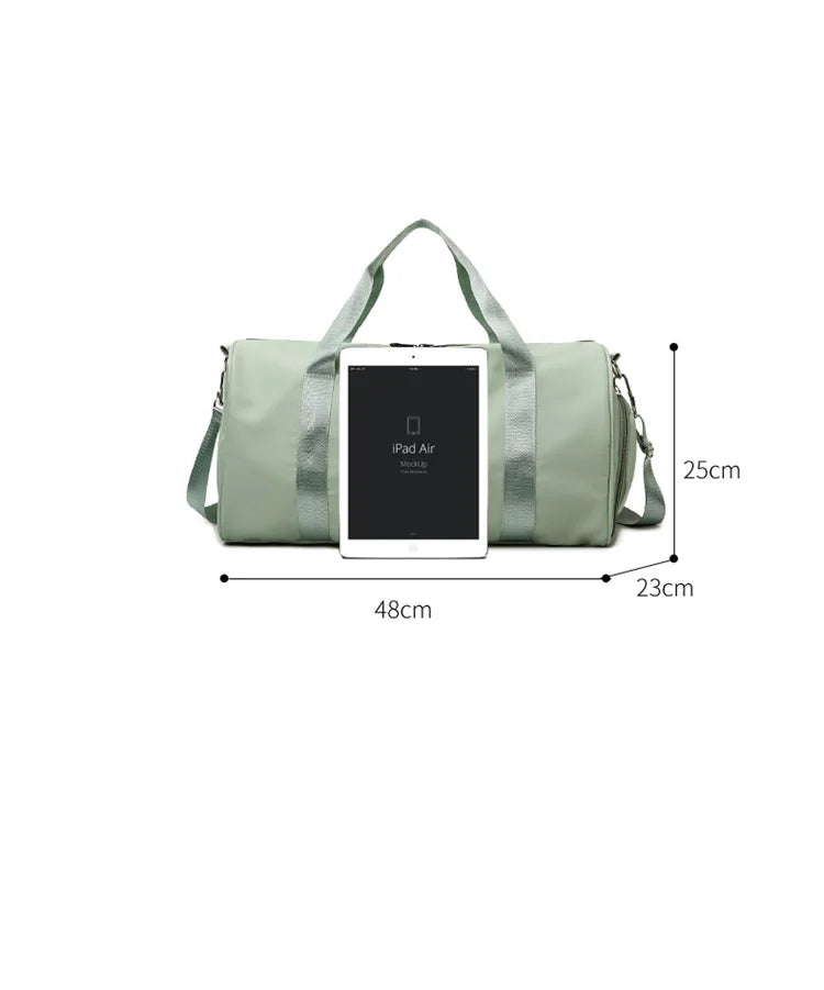 Sac polochon souple et simple Bleu-Lavender-Rose-Vert-Noir-Gris-ShopGET® 