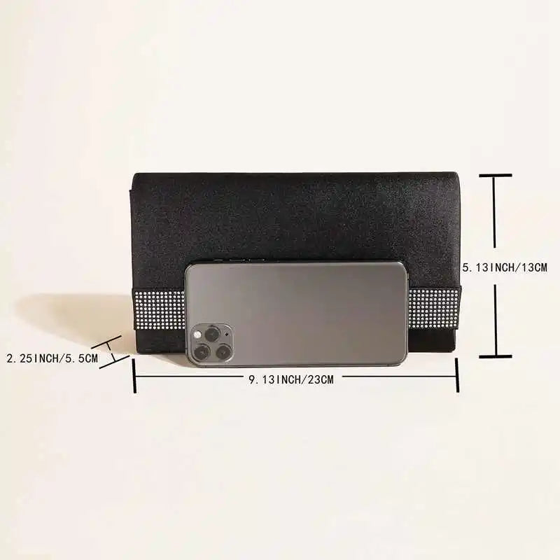 Pochette sac femme tendance Vert / 23 x 5 x 12cm-Argent / 23 x 5 x 12cm-Noir / 23 x 5 x 12cm-Bleu / 23 x 5 x 12cm-ShopGET® 