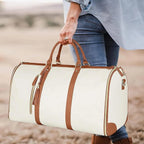 Sac weekend homme de luxe tendance Noir-Blanc-Rose-ShopGET® 
