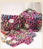 Trousse de toilette voyage léopard rose - ShopGET®