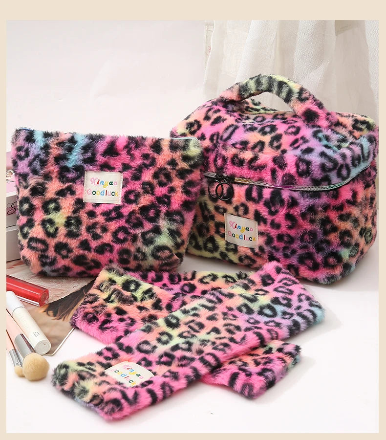 Trousse de toilette voyage léopard rose - ShopGET®