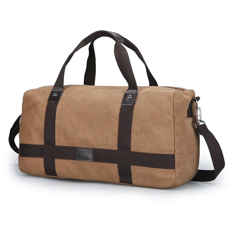 Sac weekend en toile canvas Kaki-Gris-Marron-Bleu-Noir-ShopGET® 