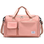Sac weekend femme multi compartiment Vert-Bleu-Vert rose-Beige-Bleu A-Pourpre A-Gris-Rose A-Rose B-Kaki-Pourpre B-Bleu Ciel-Noir-ShopGET® 