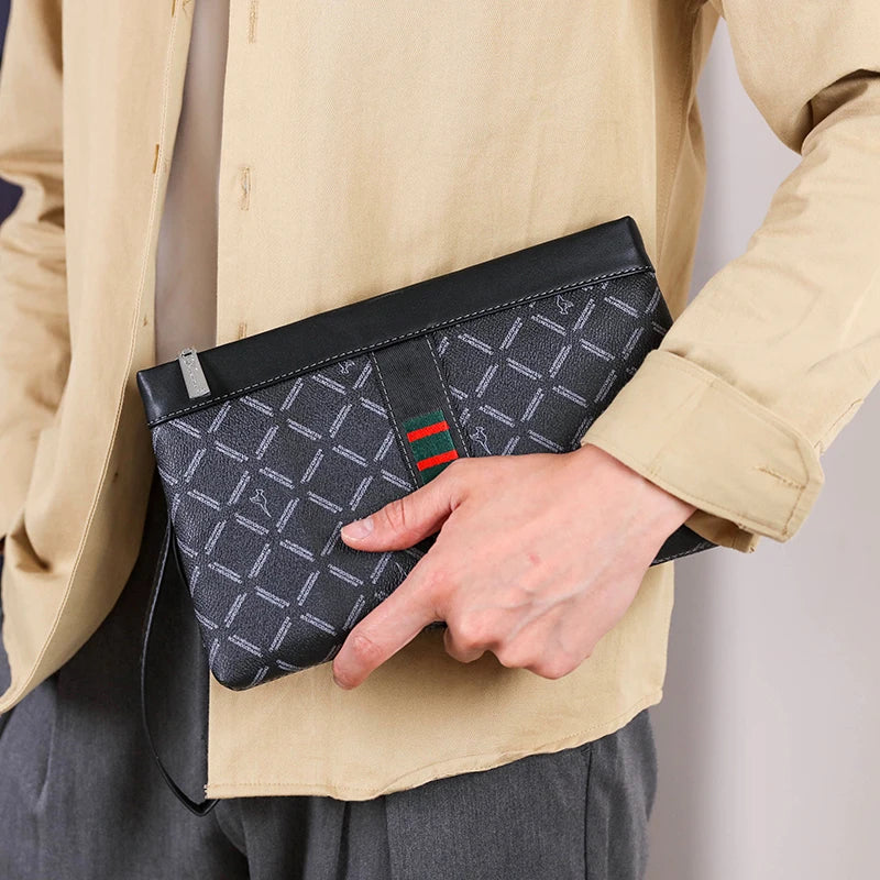 Pochette homme business men Noir A / 17cm x 27cm x 3cm-Noir B / 17cm x 27cm x 3cm-ShopGET® 