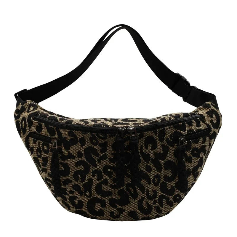 Sac banane léopard grande taille