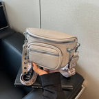 Petit sac banane cuir souple femme