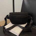 Sac banane velours moumoute de luxe