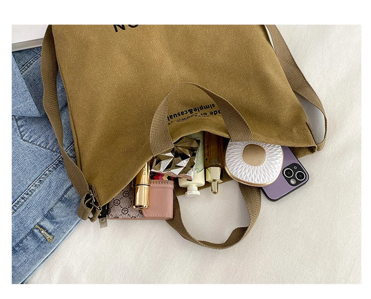 Sac de courses Japonaise Canvas Marron-kaki-Vert-Noir-Gris-ShopGET® 