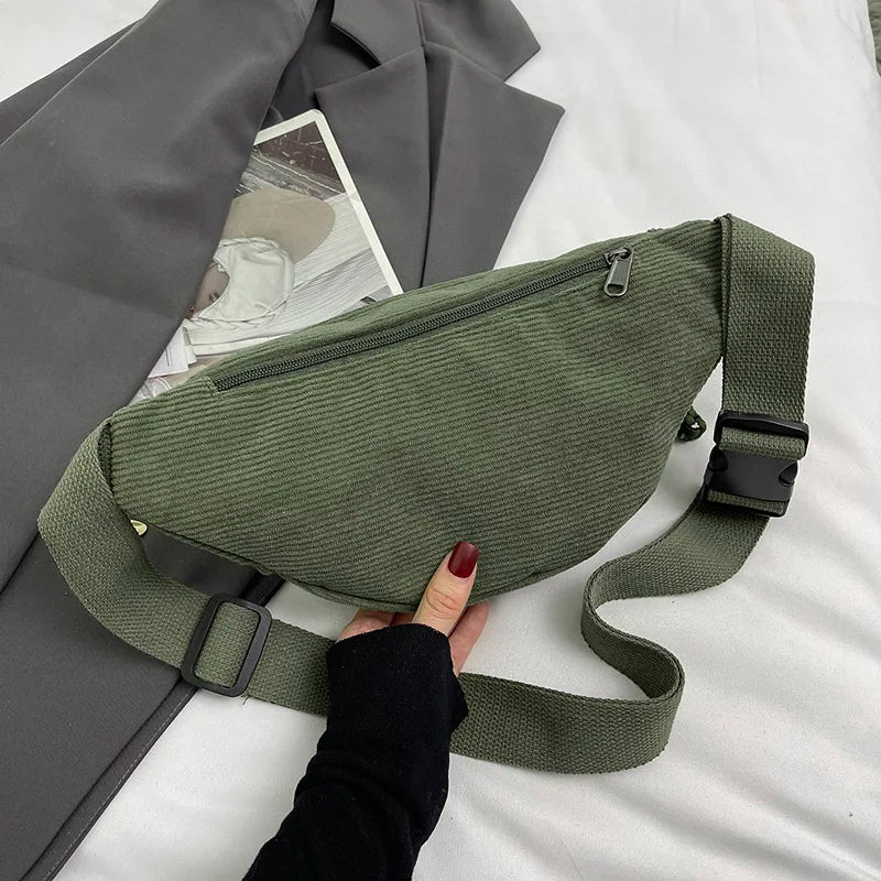 Sac banane velours femme tendance