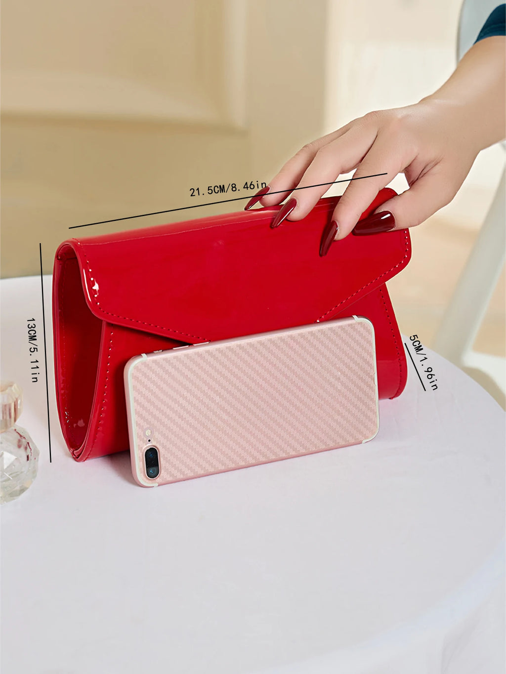 Pochette femme pour mariage Rouge-Jaune-Kaki-Blanc-Noir-ShopGET® 