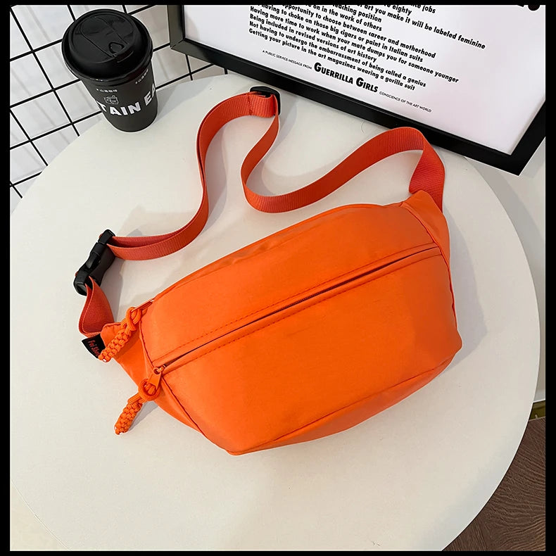 sac banane femme tendance orange polyvalent
