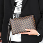 Pochette homme élite moderne Bleu / 24cm x 15cm x 2cm-Bleu / 28cm x 19cm x 2cm-Marron / 24cm x 15cm x 2cm-Marron / 28cm x 19cm x 2cm-ShopGET® 