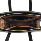 Sac cabas en cuir marron Burgundy-Noir-Apricot-Gris-Marron-ShopGET® 