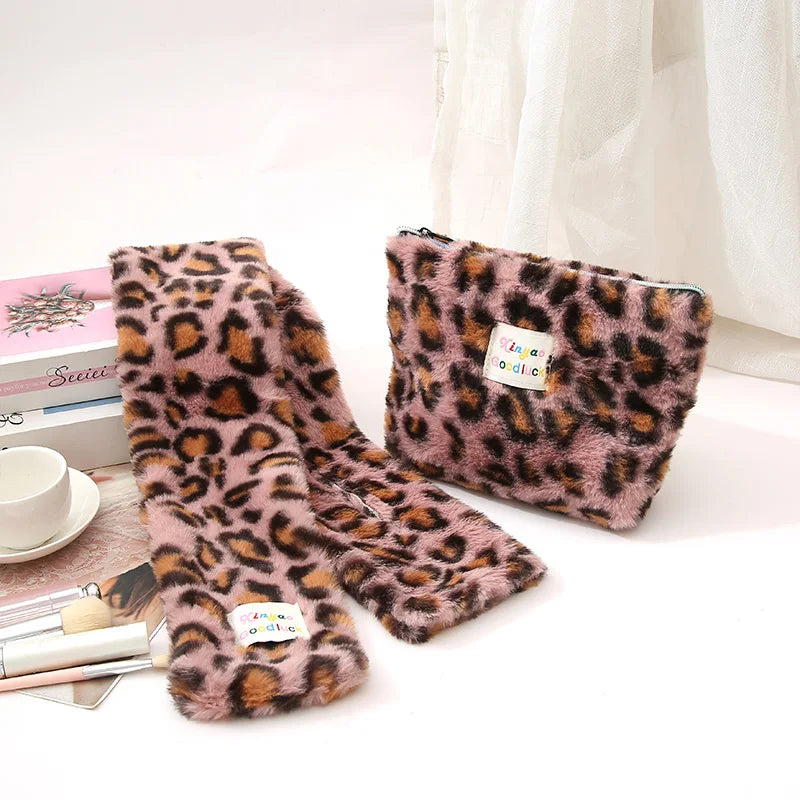 Trousse de toilette voyage léopard rose - ShopGET®