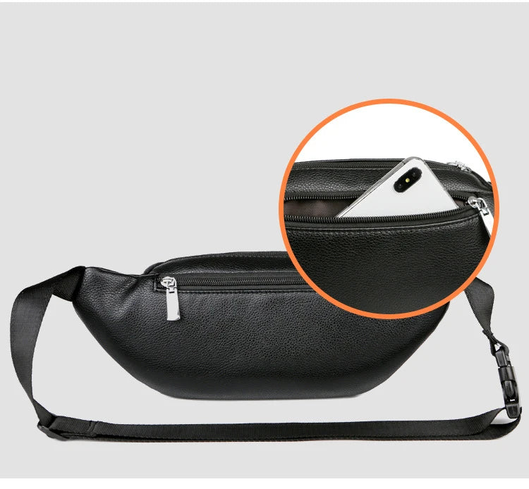 Sac banane cuir kangourou