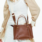 Grand sac cabas en cuir noir Noir / OFFERTE-Beige / OFFERTE-Marron / OFFERTE-ShopGET® 