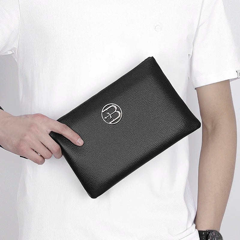 Pochette homme gaby omar Noir / 24cm x 17cm x 2cm-ShopGET® 