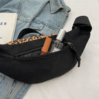 Sac banane léopard à bandoulière solide