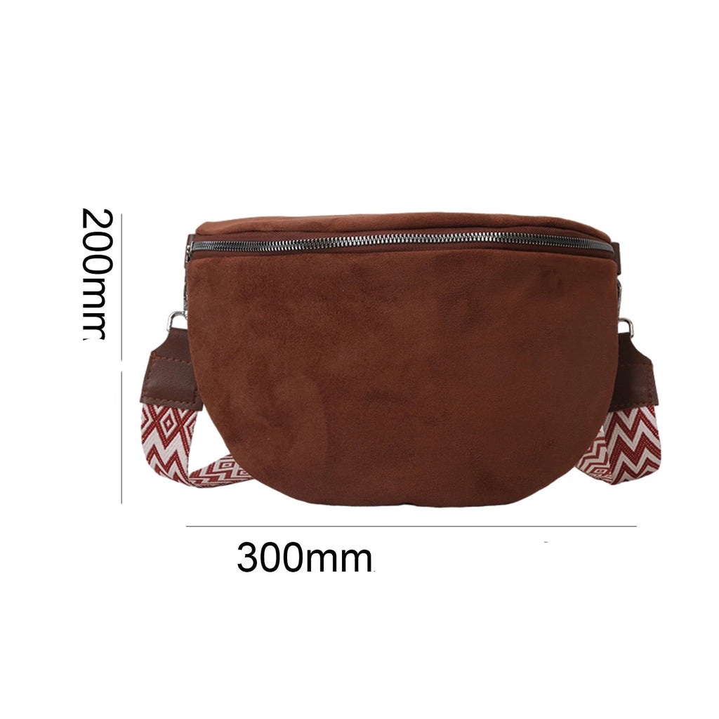 Sac banane femme marron soie - ShopGET®