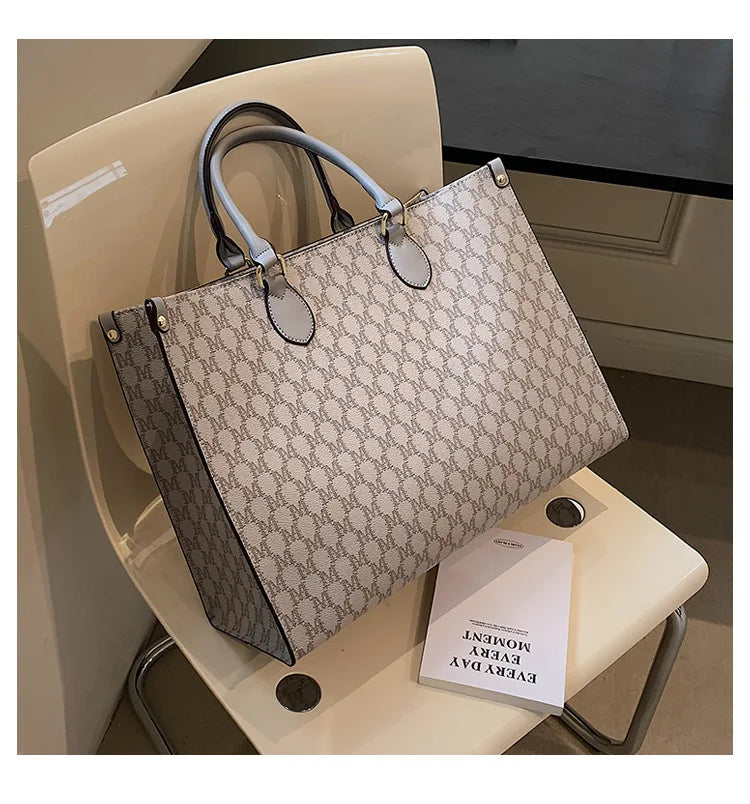 Sac cabas femme mignon luxury Beige-Pourpre-Rose-Bleu-Blanc-Gris-Café-Café B-Marron-ShopGET® 