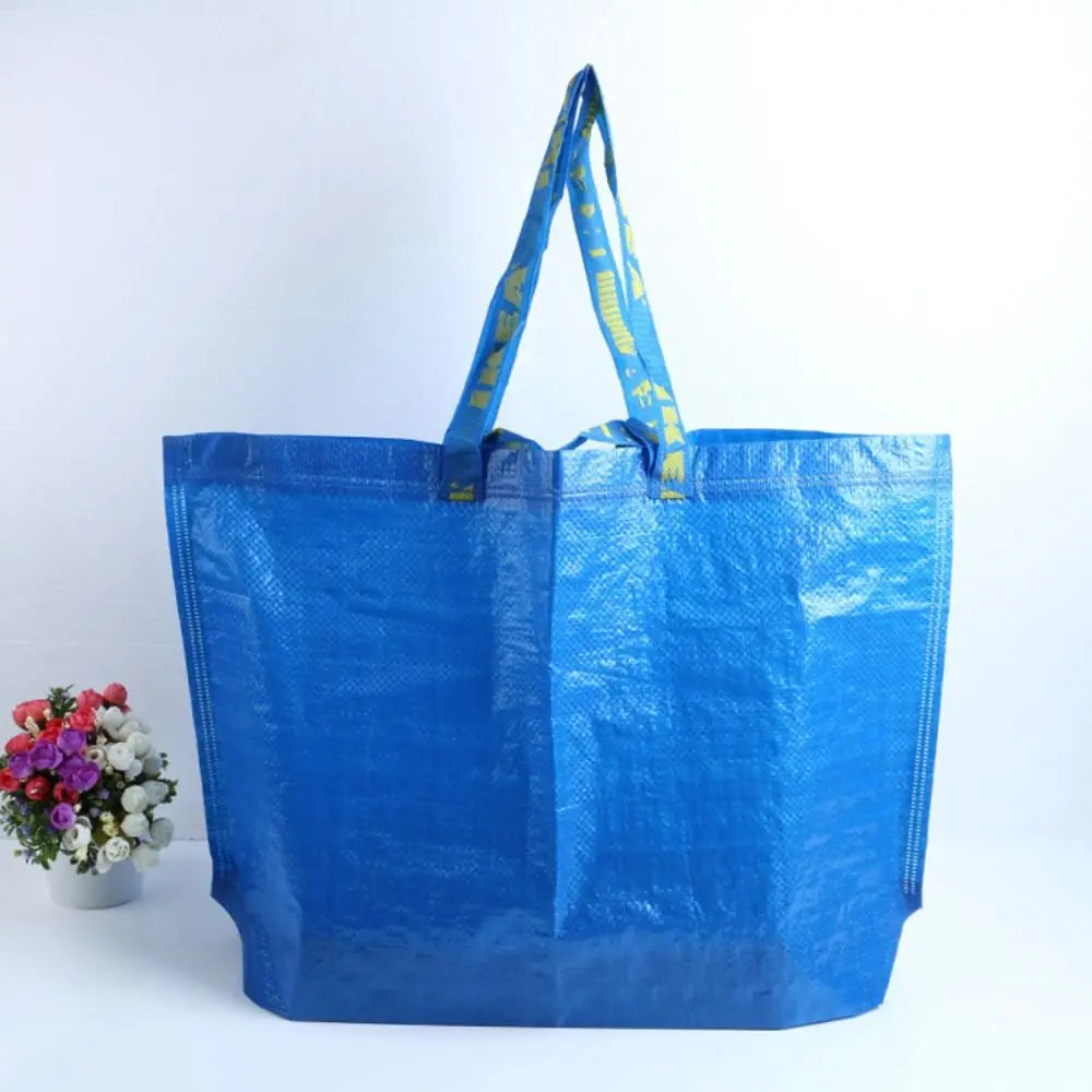 Sac shopping bleu XL-30x73x35cm-L-M-S-ShopGET® 