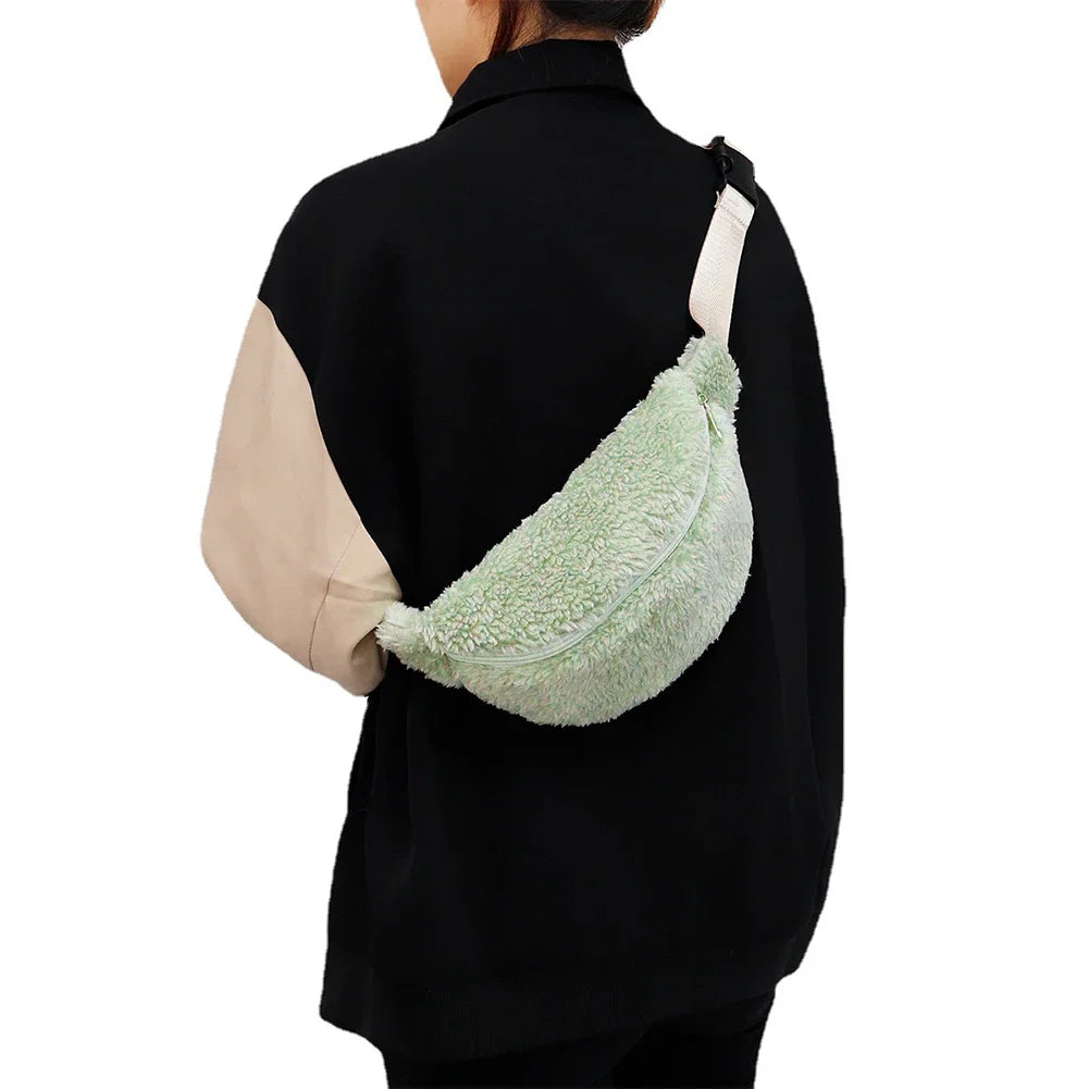 Sac banane velours côtelé noir original