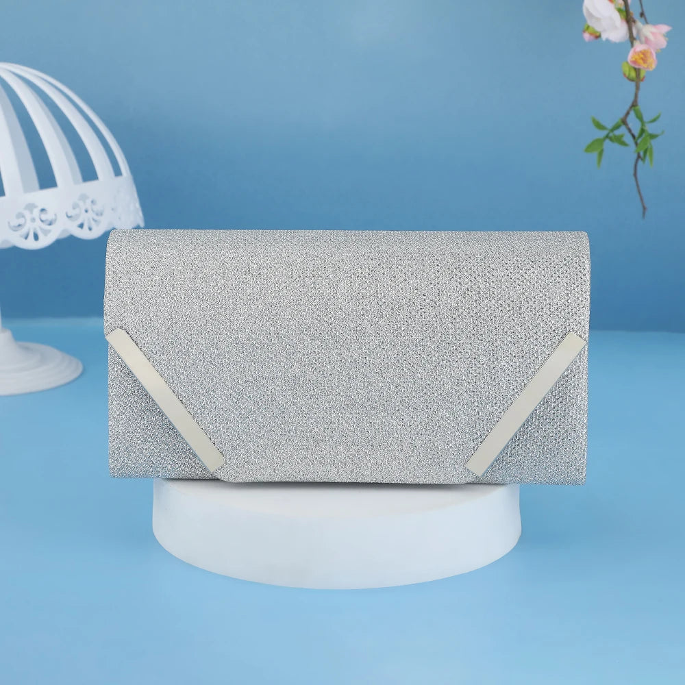 Pochette femme mariage pas cher original Argent-ShopGET® 