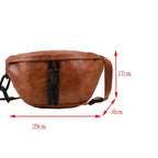 Sac banane en cuir pour épaule et ceinture
