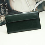 Sac pochette femme cuir slim Bleu-Noir-Rouge-Vert-ShopGET® 