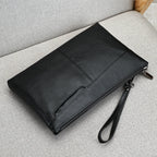 Pochette homme en cuir idéal pour VIP party Noir / 30cm x 19cm x 2cm-Noir / 27cm x 17cm x 2cm-ShopGET® 