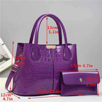 Sac cabas femme cuir chic Rouge-Pourpre-Marron-Chocolaté-Bleu-Noir-ShopGET® 