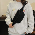 Sac banane velours moumoute de luxe